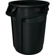 Rubbermaid Commercial Rubbermaid Brute® 2643-60 Trash Container w/Venting Channels, 44 Gallon - Black FG264360BLA